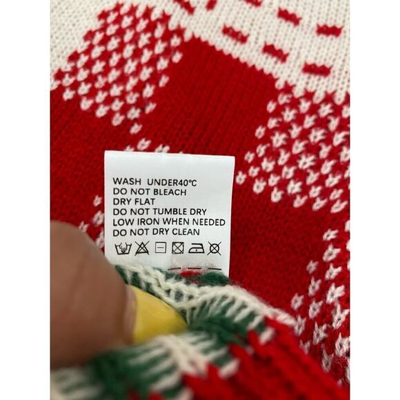 Women's Sweater Christmas Pattern Drop Shoulder Grandmacore Plus Size 3XL - Picture 10 of 11